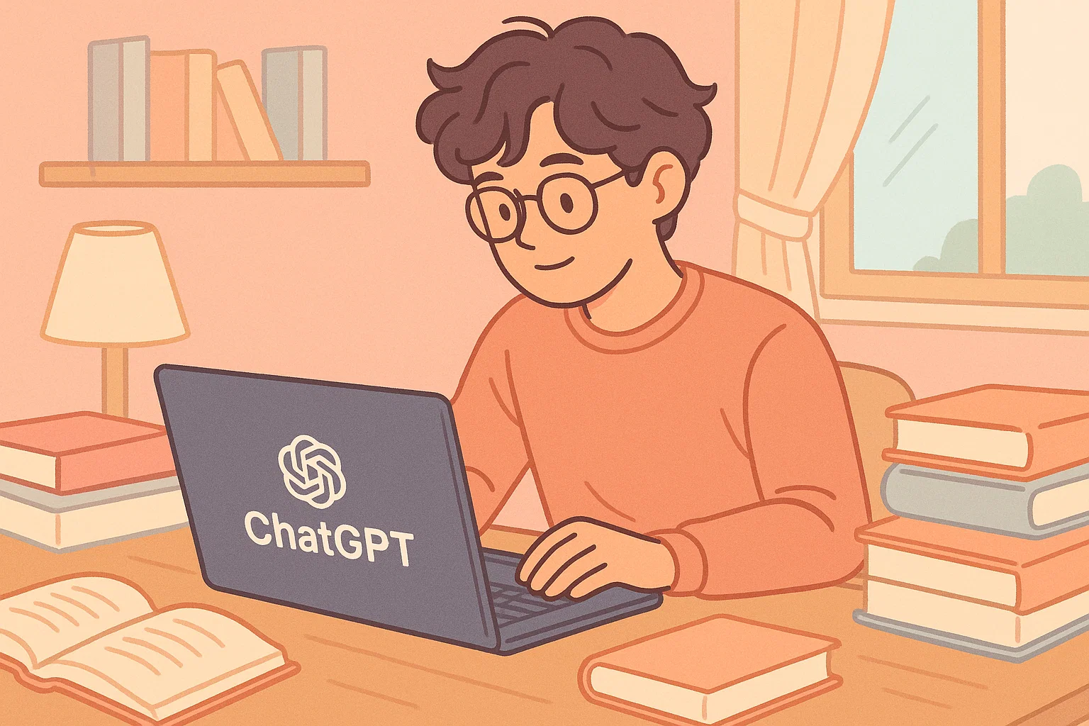 Student using ChatGPT